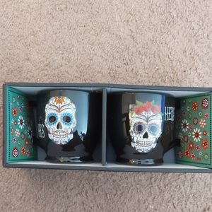 Set of 2 Day of the Dead mugs